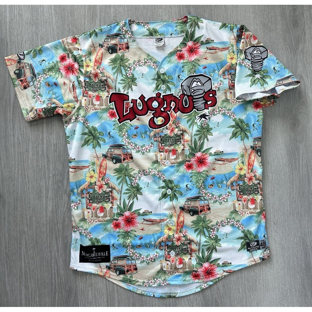 Lansing Lugnuts Margaritaville Authentic Jersey Size 48 #31 Player Issued
